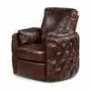 Boulder Brown Swivel Recliner
